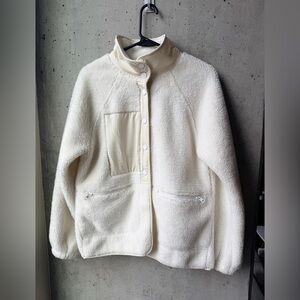 Women's Cream Fleece Jacket